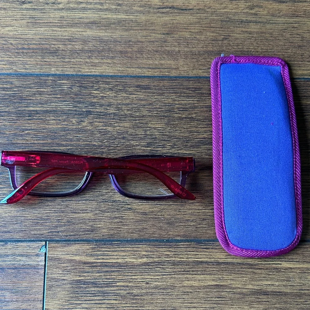 👓👓Foster Grant Burgundy and Crimson Reader Glasses👓👓